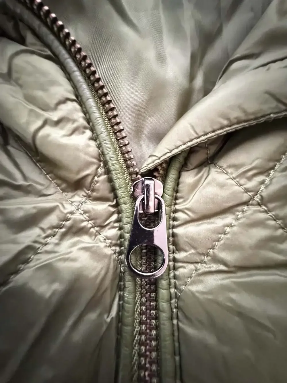 Ashley Stewart Green Quilted Zip-Up Jacket Size 18/20 - Picture 5 of 8